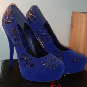 Iron Fist Suger Hiccup Cobalt Platform Heels